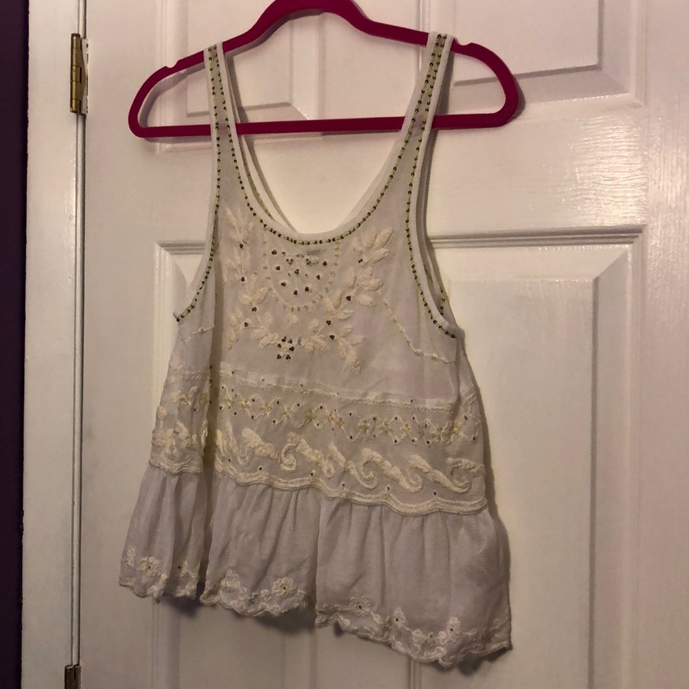 Free people lace tank top S